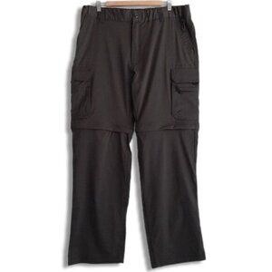 BC CLOTHING Utility Convertible Zip-Off Cargo Pants Grey Men's Sz L